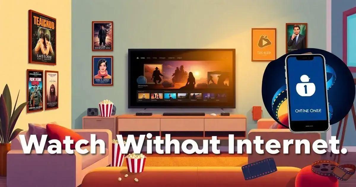 Benefícios de assistir filmes offline