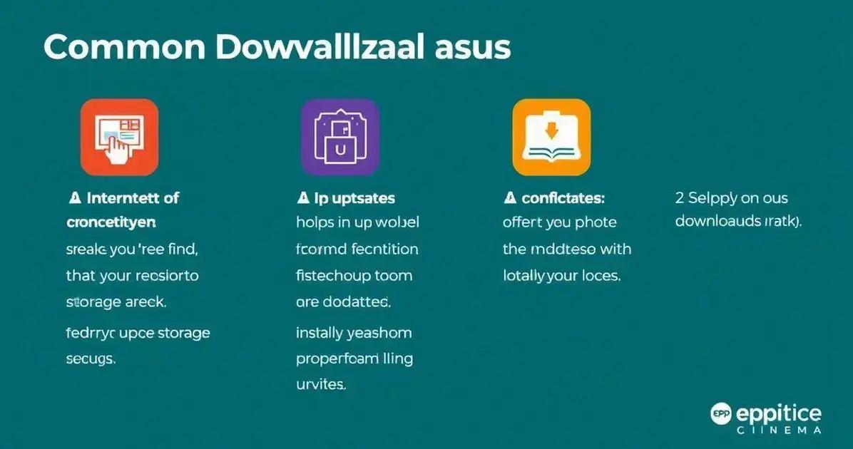 Resolvendo problemas comuns de download